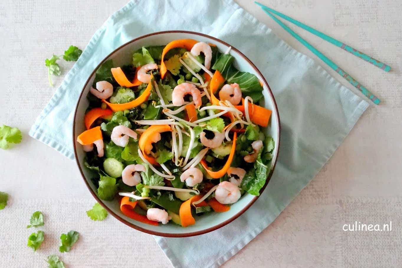 Aziatische salade met paksoi