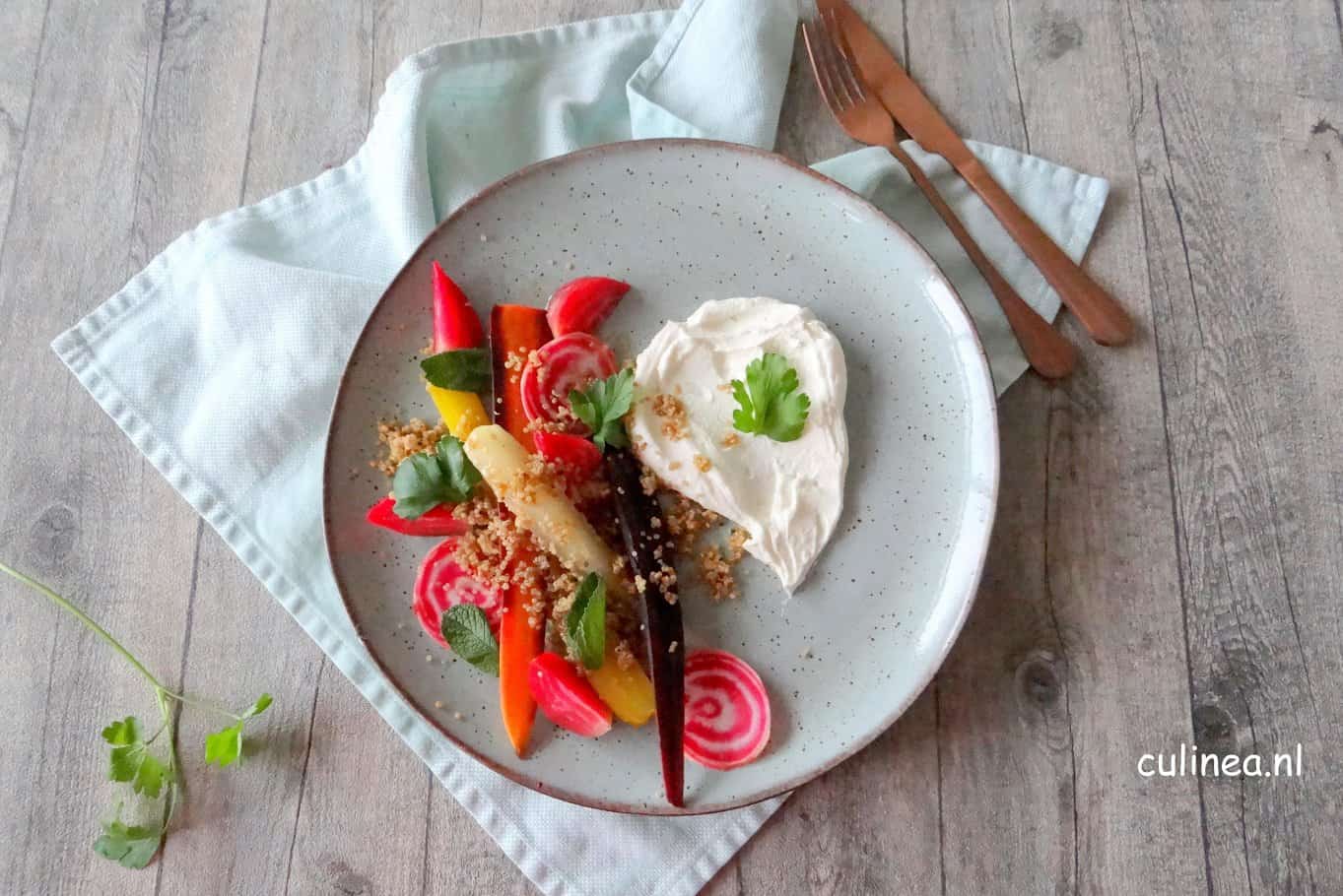 quinoa met wortels en bietjes uit de polder