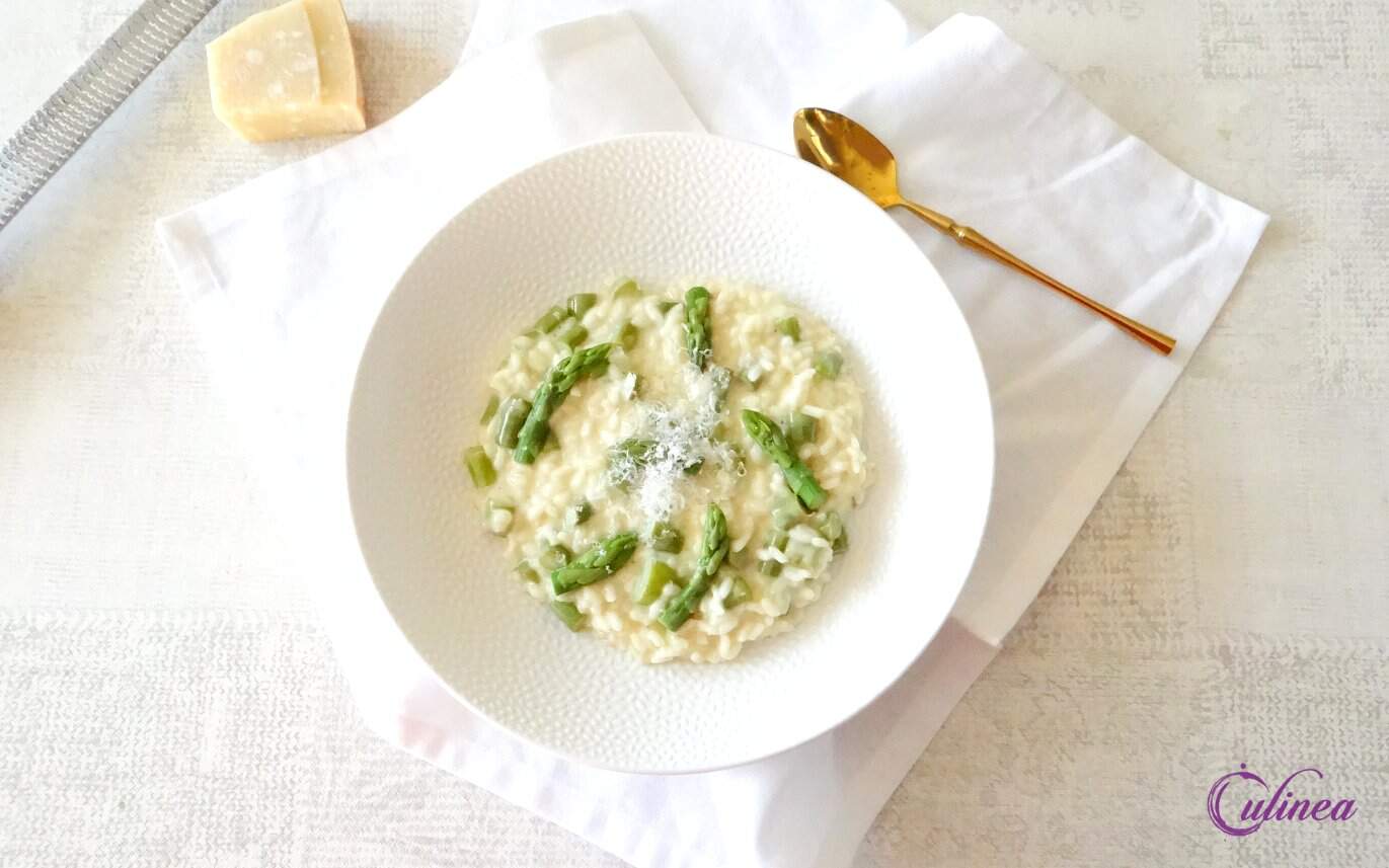 Risotto met groene asperges