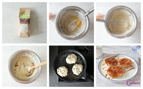 Drie in de pan met rozijnen