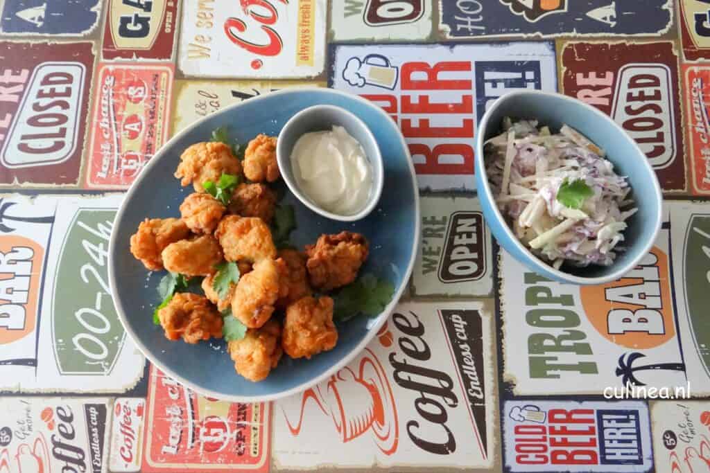 Krokante kipdijfilet nuggets