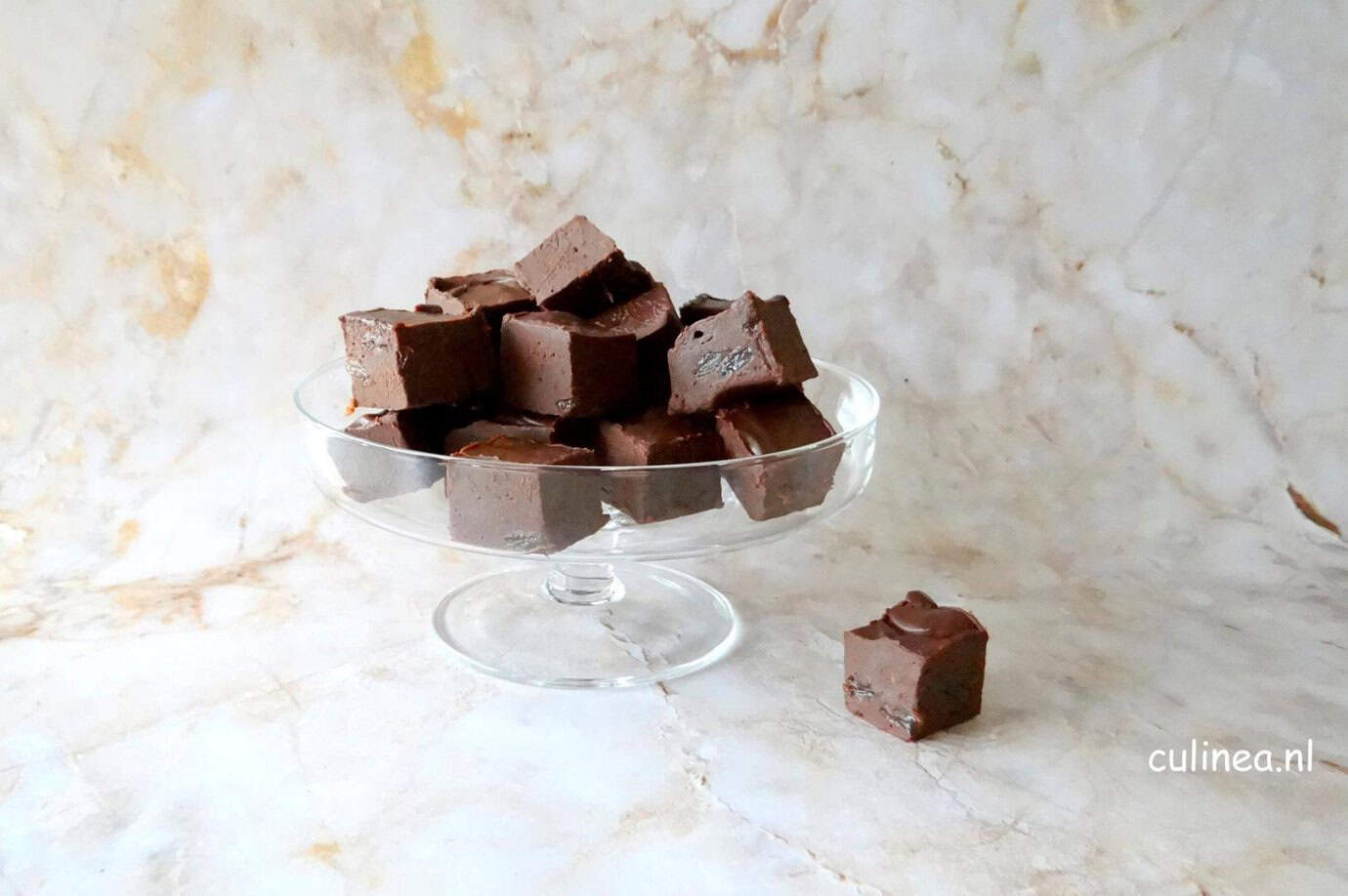 chocolade fudge met rum