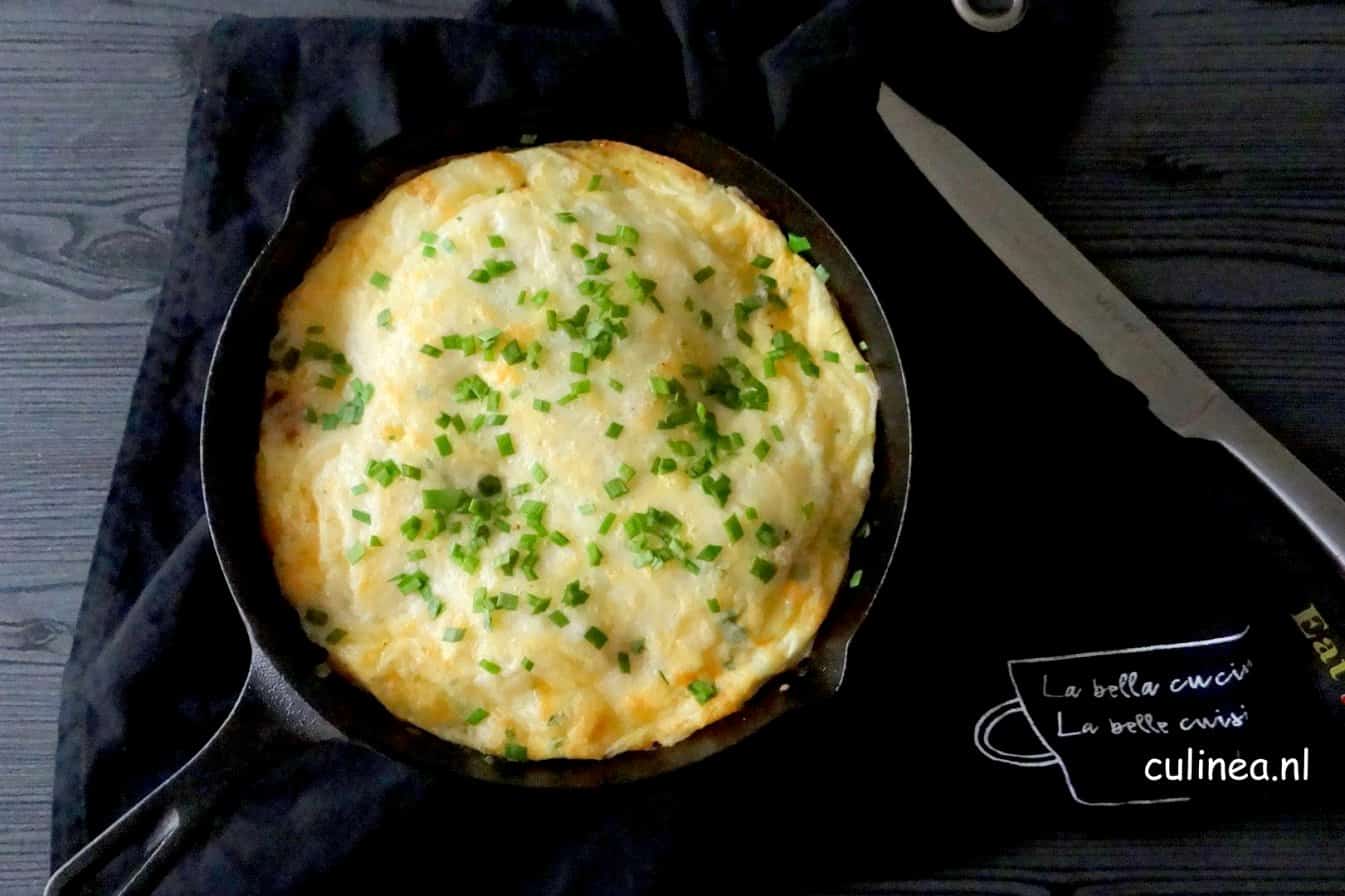 frittata met oesterzwammen