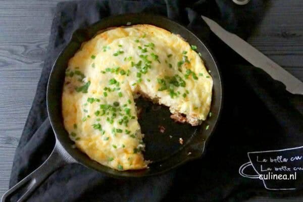 frittata met oesterzwammen