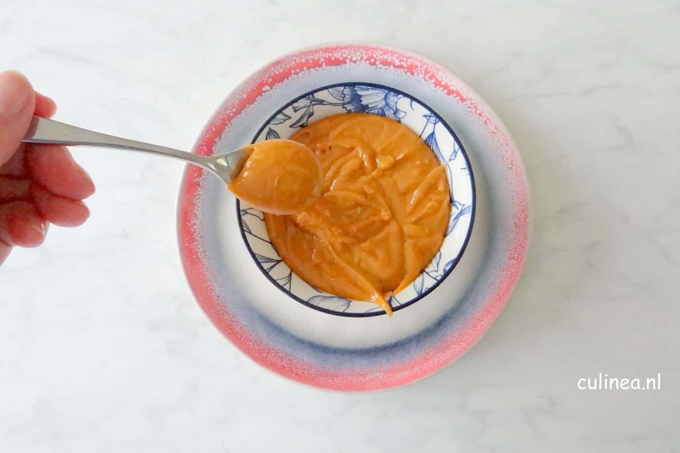 witte chocolade karameliseren