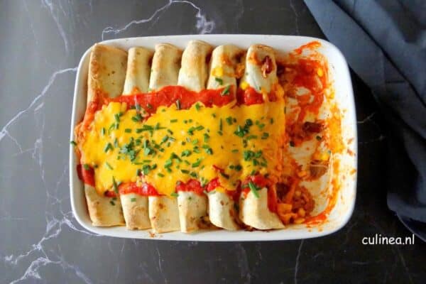 Enchilada’s met pulled pork