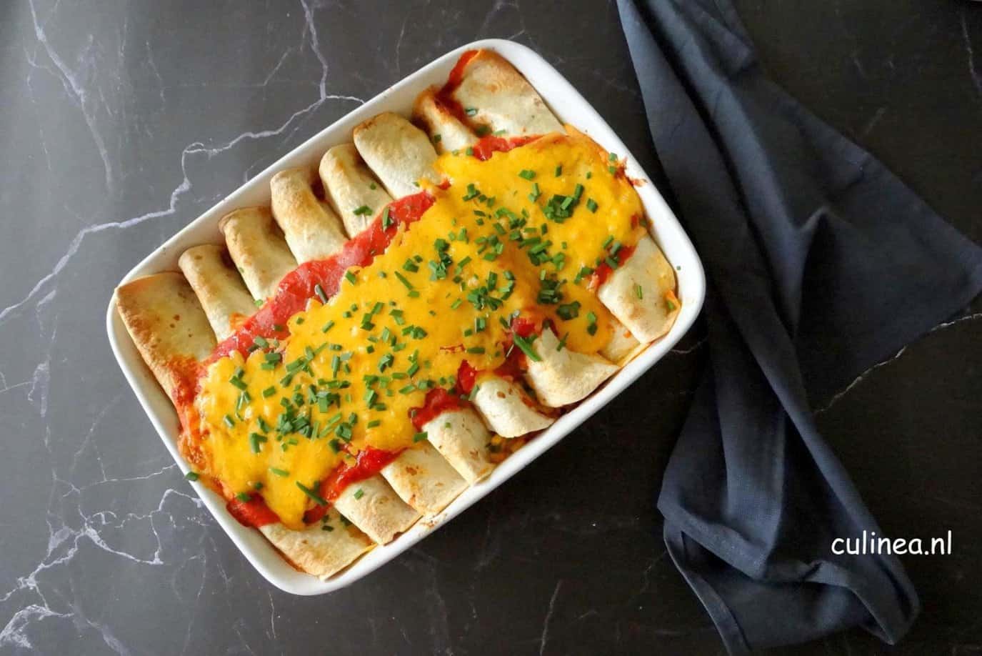 Enchilada’s met pulled pork