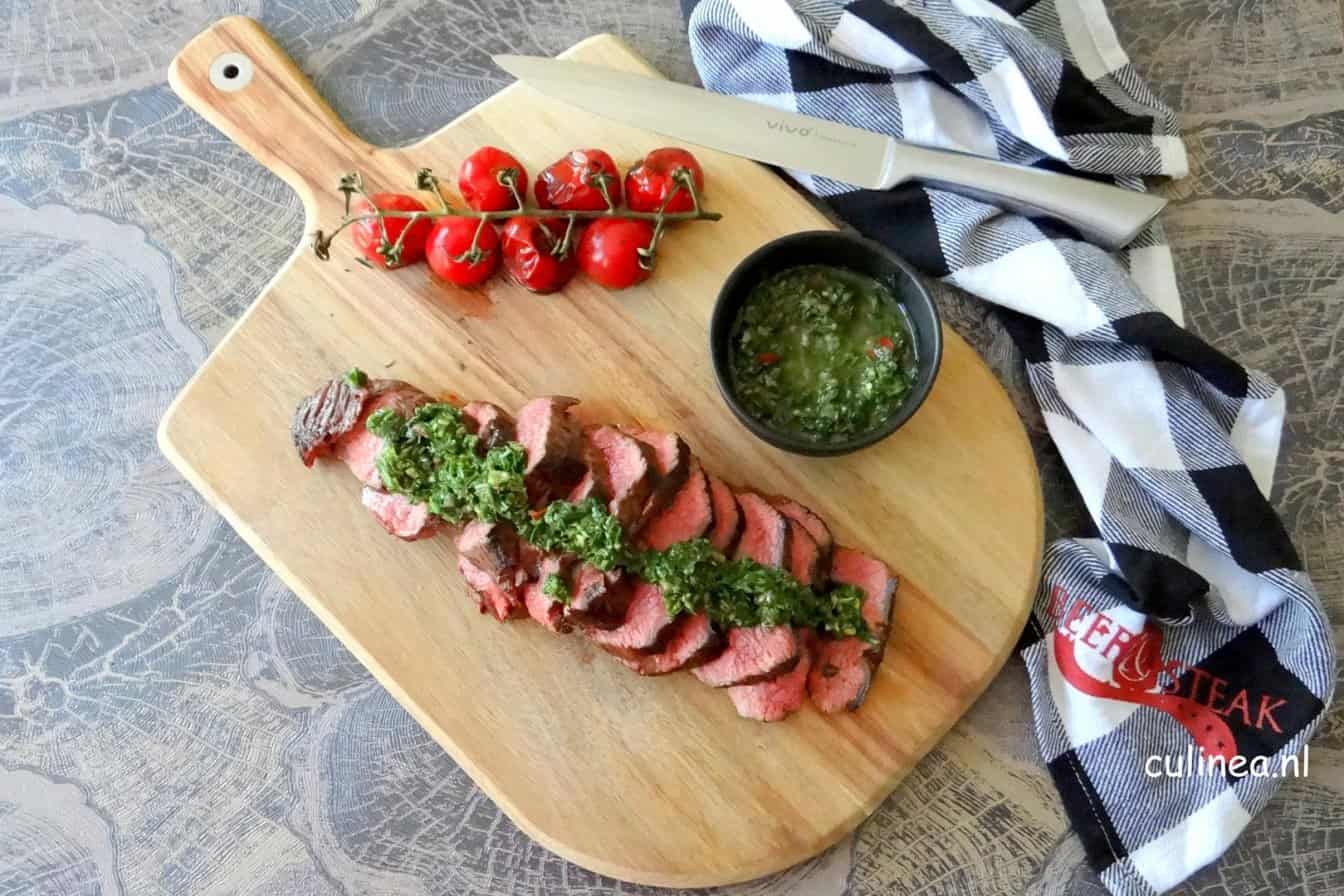 picanha met chimichurri saus