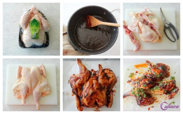 Gevlinderde Kip met zelfgemaakte Barbecuesaus