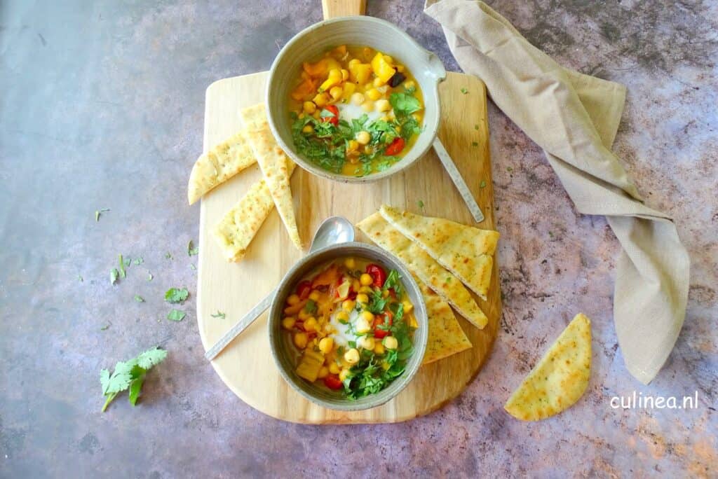 Kikkererwten kokos kerriesoep