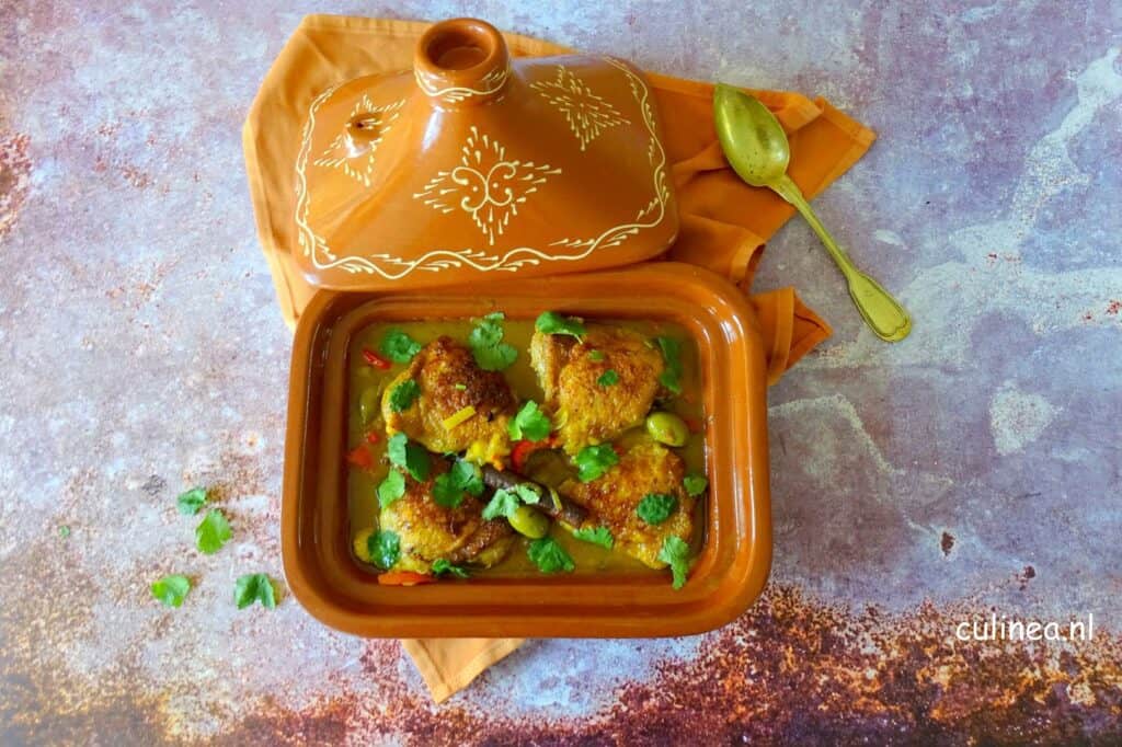 Kip tajine met ingelegde citroen
