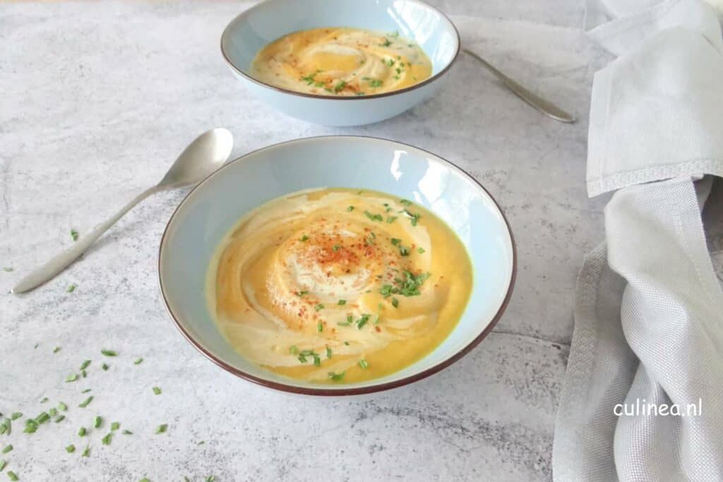 Pastinaak en wortelsoep met baharat