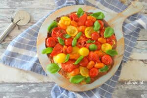 Vegetarisch pizzaatjes van de Pizzarette