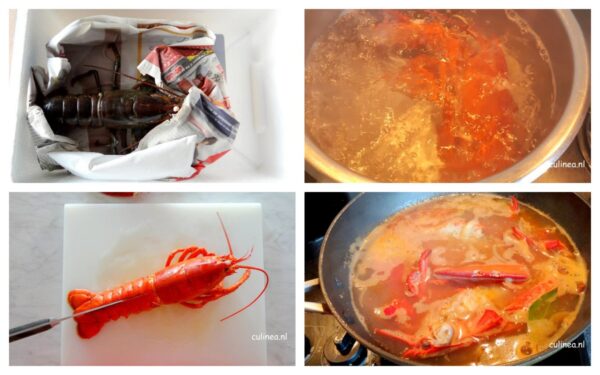 Saffraanrisotto met kreeft