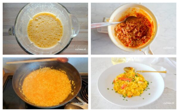 Saffraanrisotto met kreeft