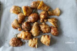 Geroosterde aardperen met citroen en honing