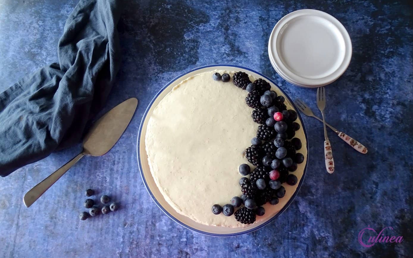 Witte chocolade monchoutaart