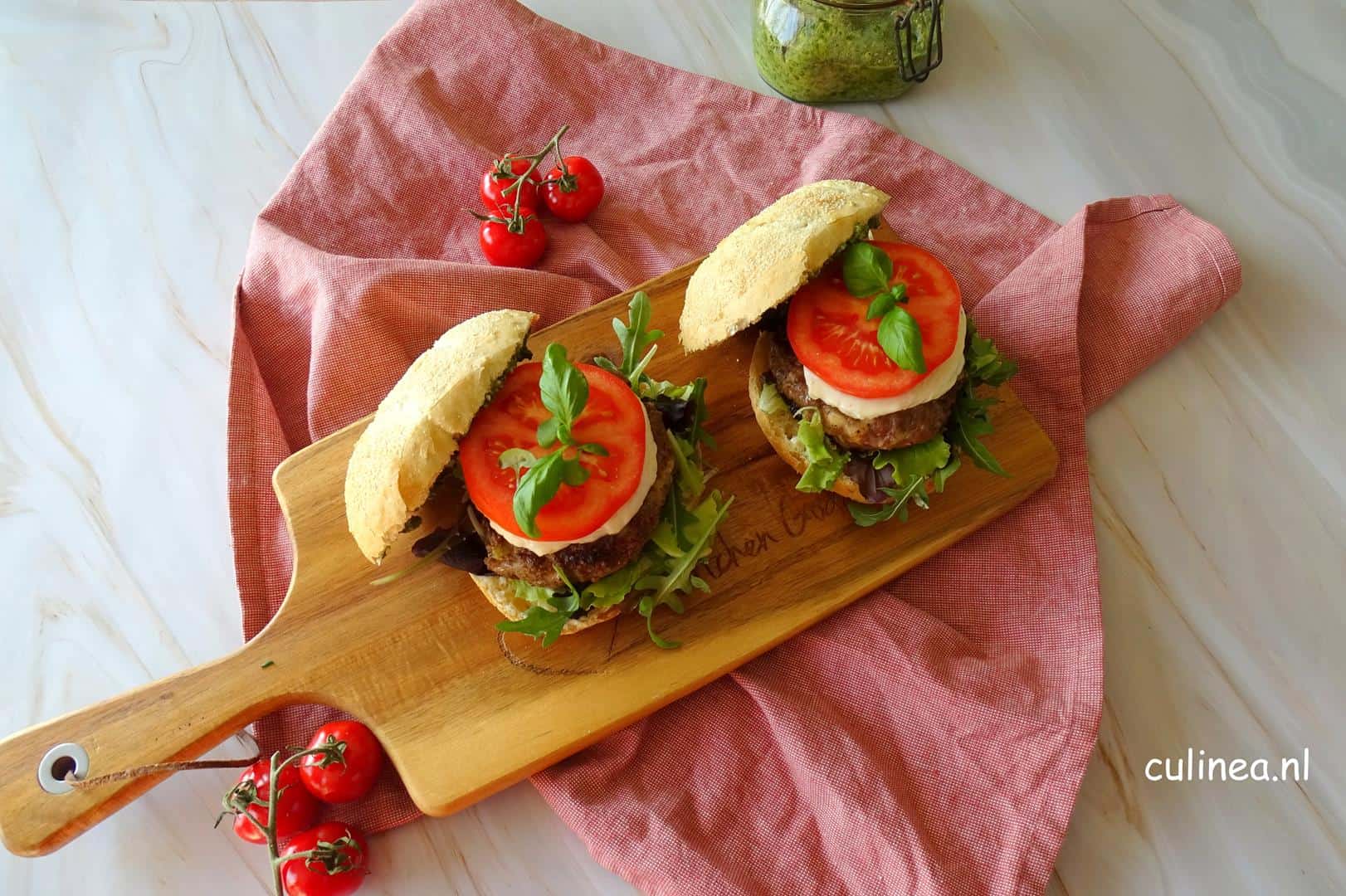 Broodje Italiaanse hamburger