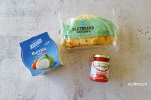 Flatbread met Nduja en burrata