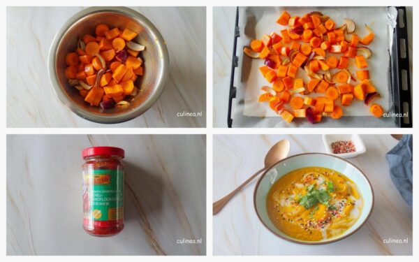 Geroosterde wortelsoep