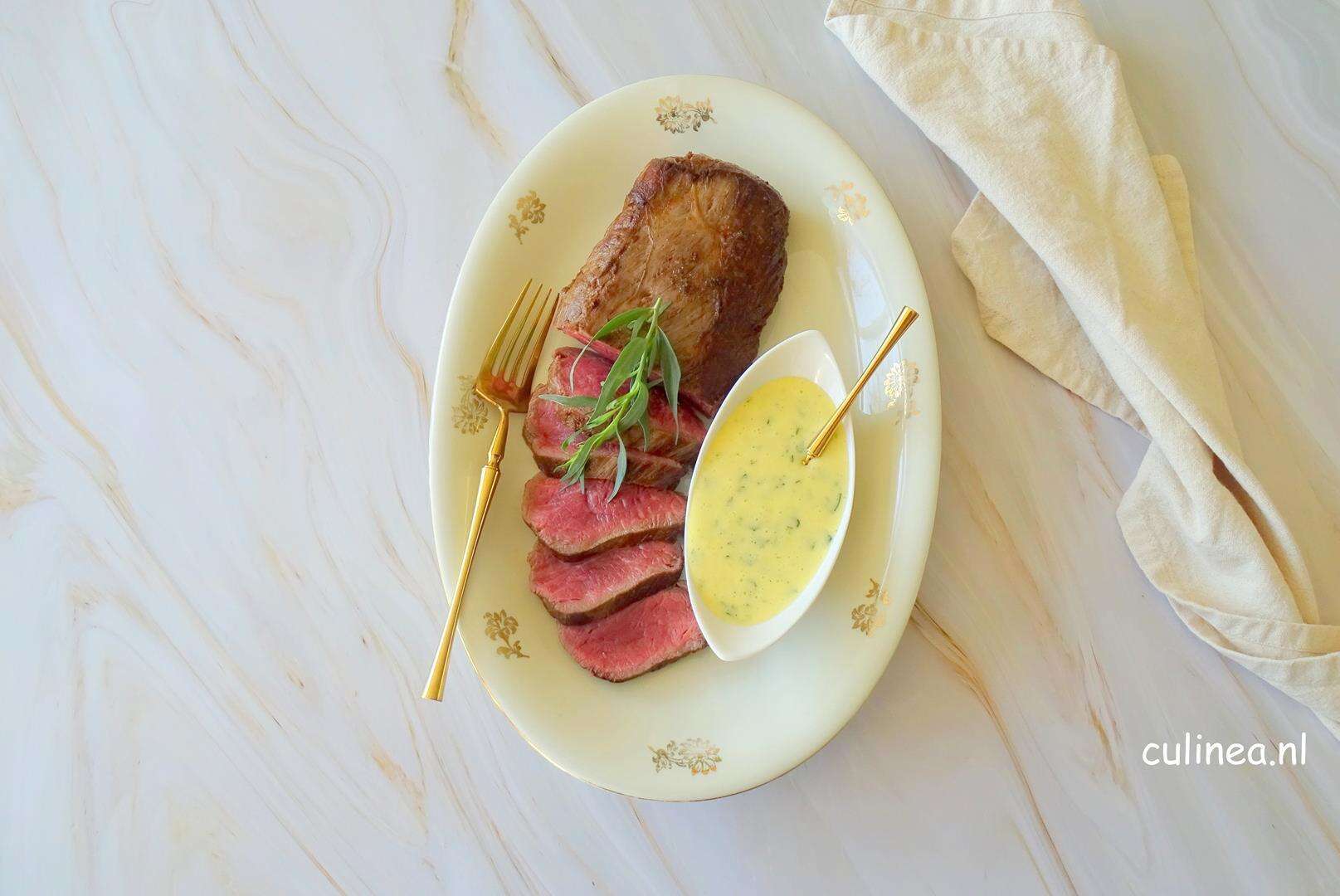 Ossenhaas met bearnaisesaus