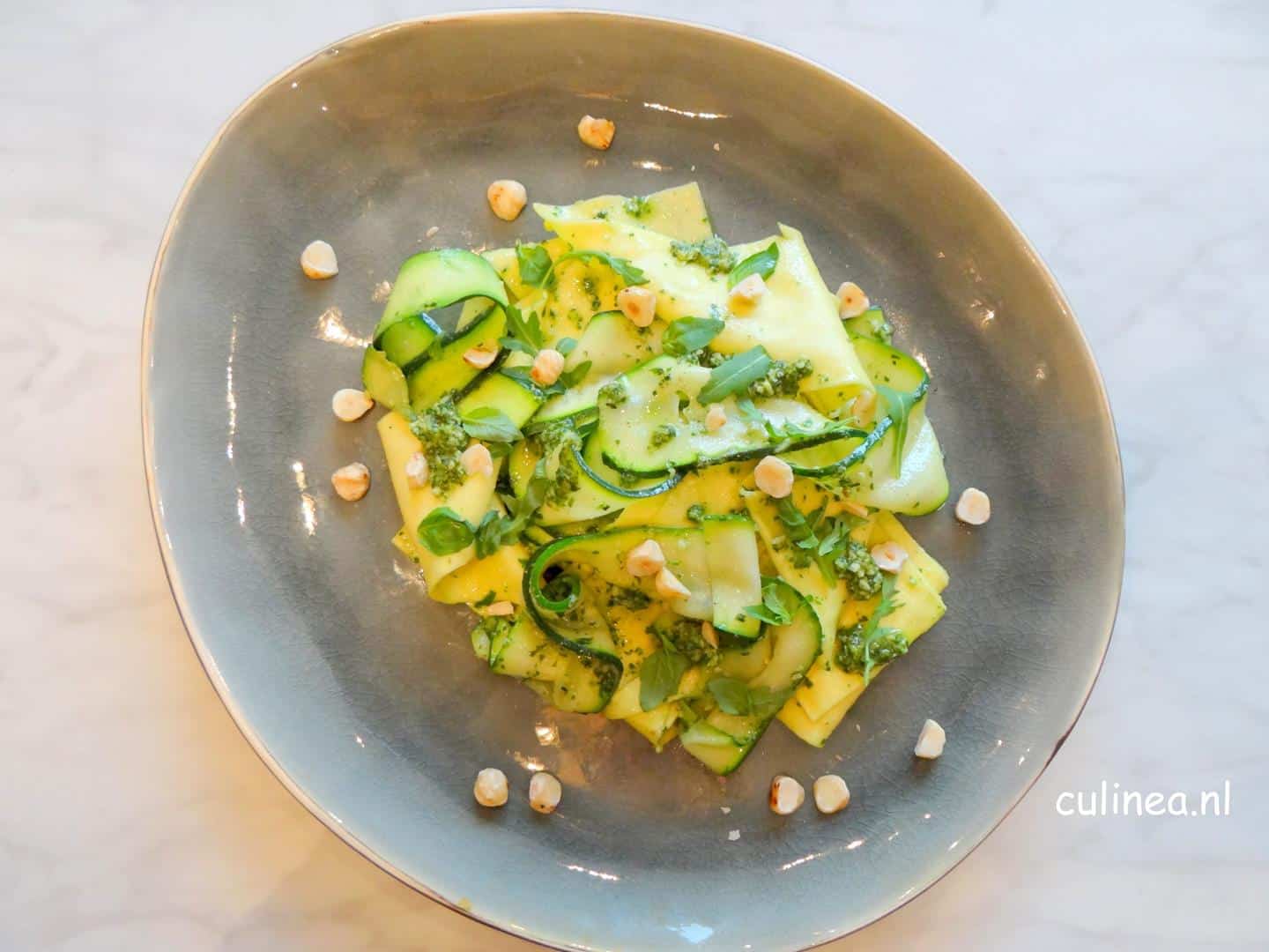 Pappardelle met courgettelinten