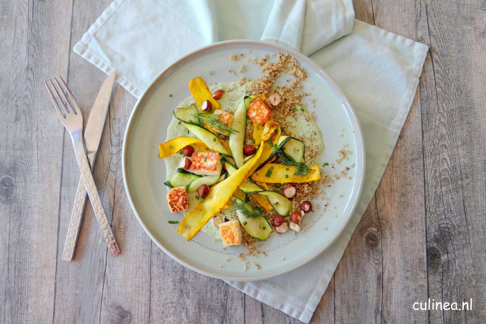 Quinoa salade met courgette