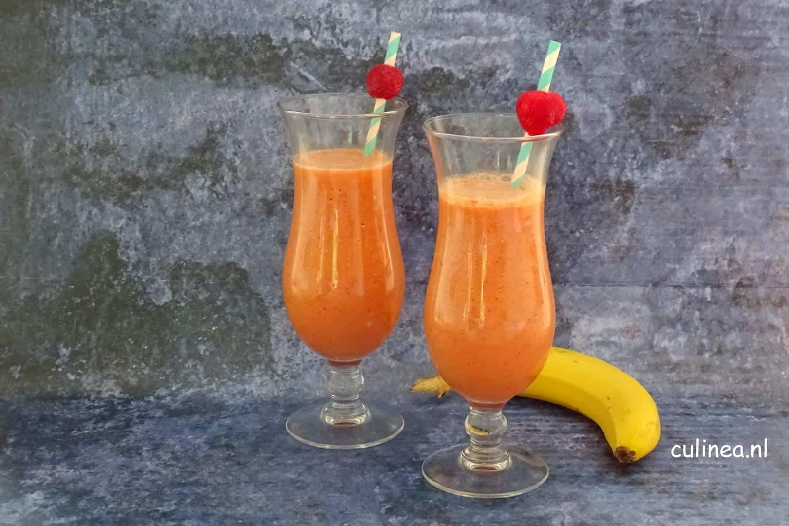 Tropische wortel smoothie