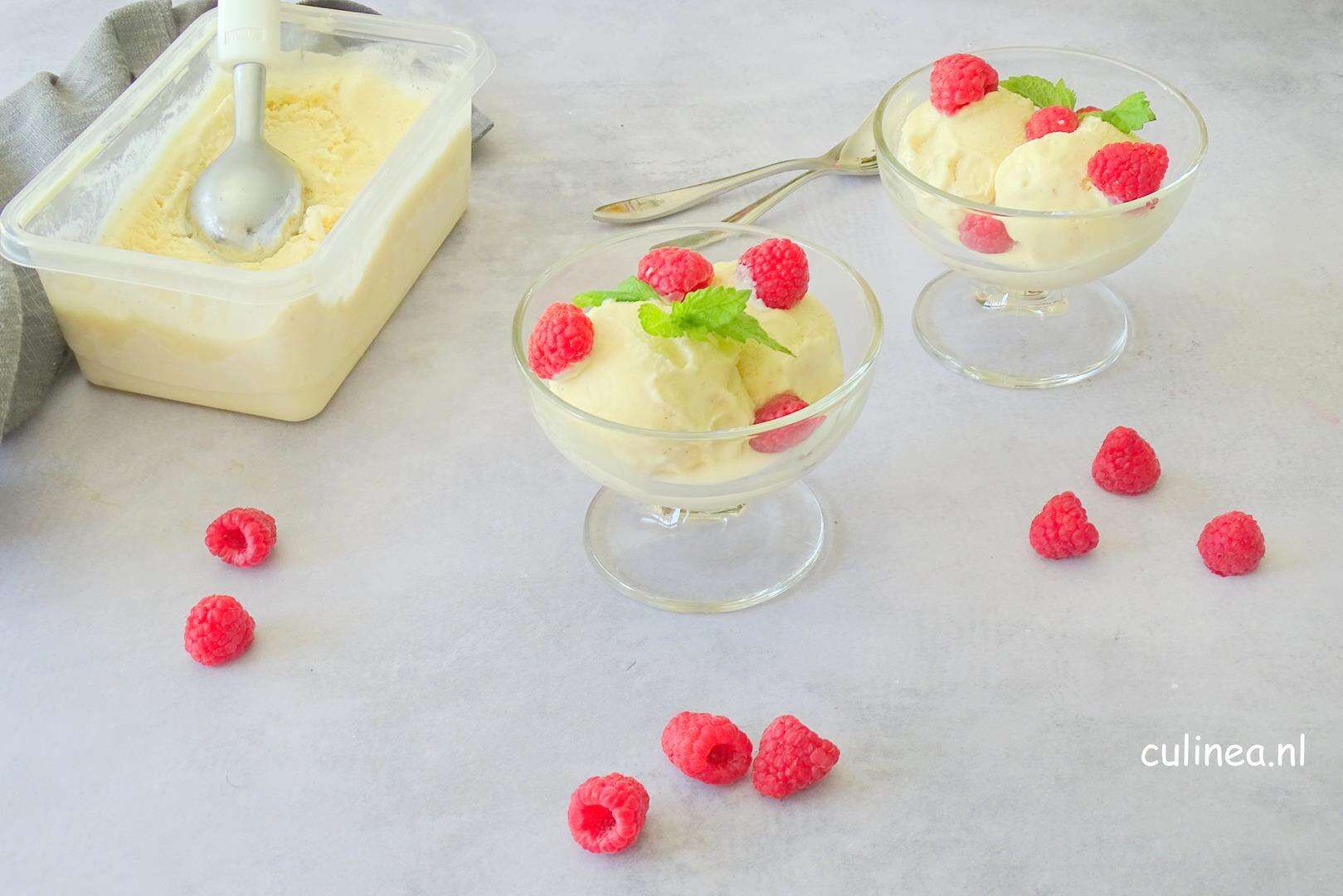 Vanille roomijs maken