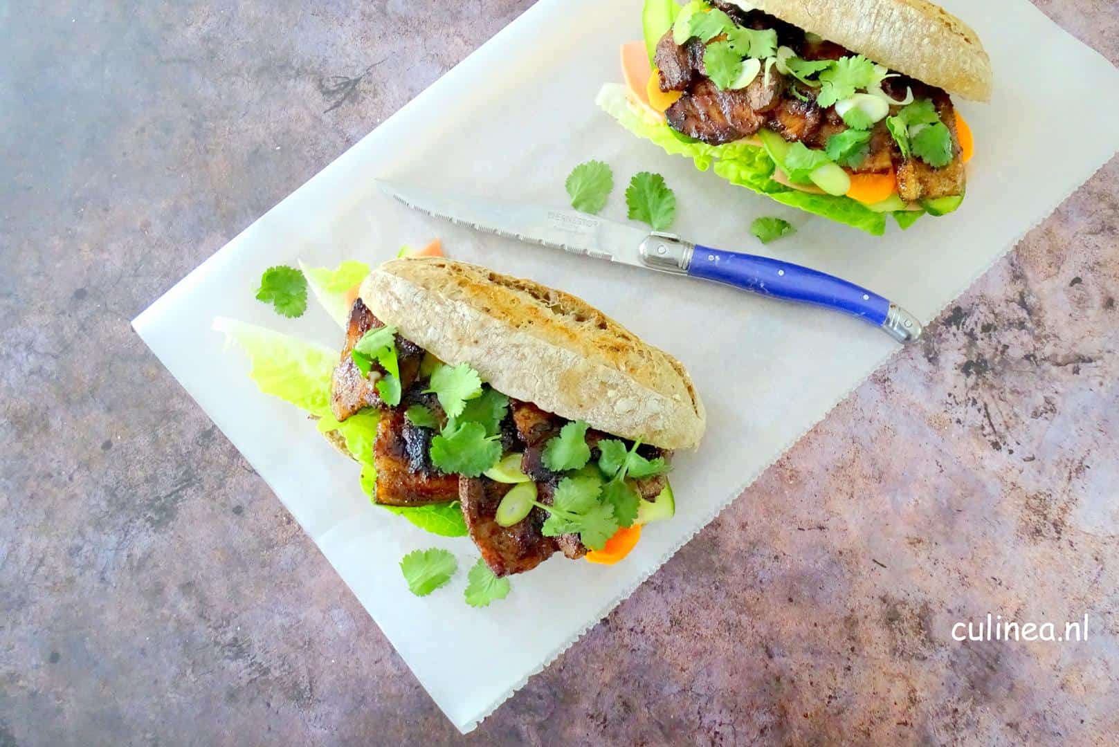 Broodje met Bulgogi speklapjes