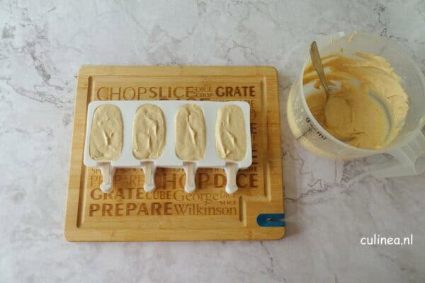 Pindakaas ijslolly’s