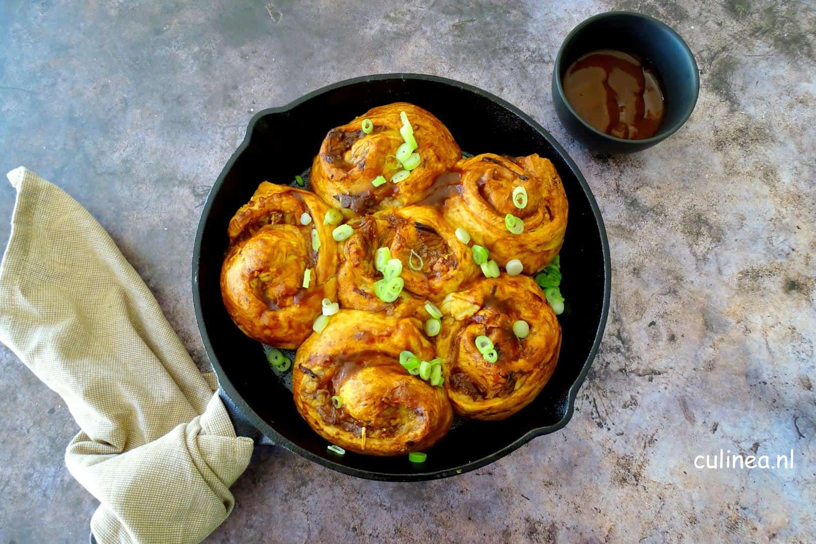 Pulled pork cruffins
