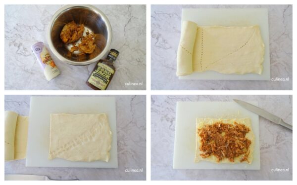 Pulled pork cruffins