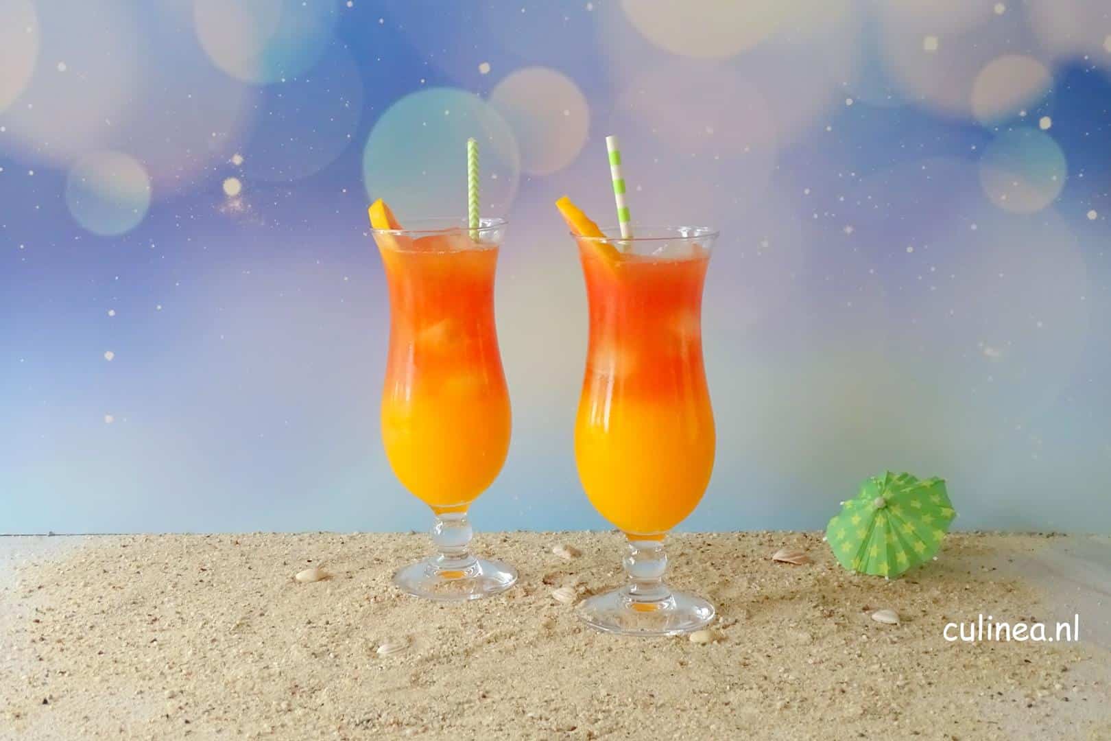 Sex on the beach cocktail