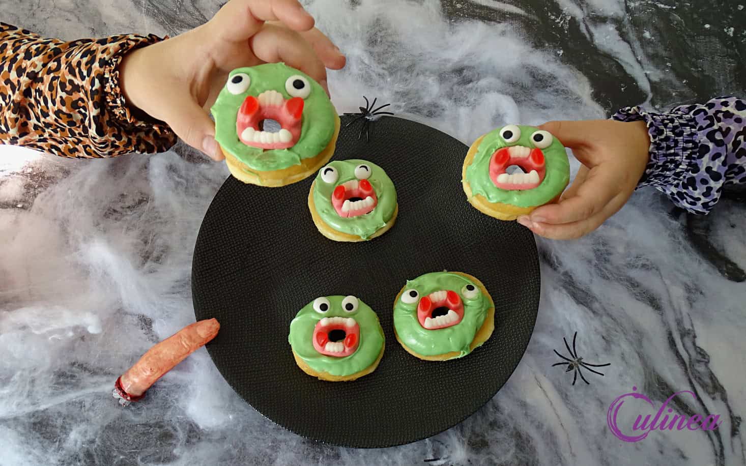 Groene monster donuts