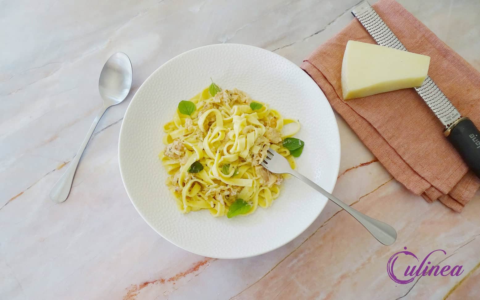 Pasta Alfredo met kip