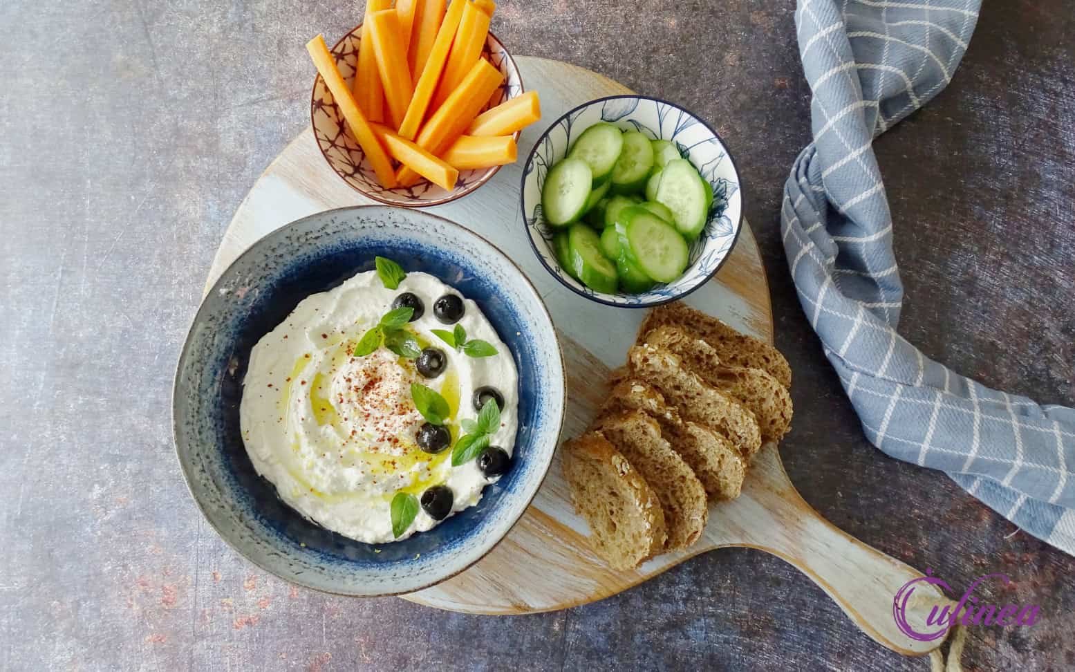 Turkse feta yoghurtdip Haydari