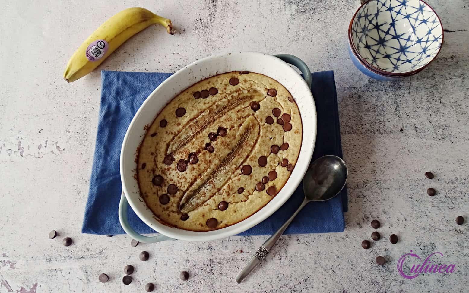 Bananenbrood baked oats