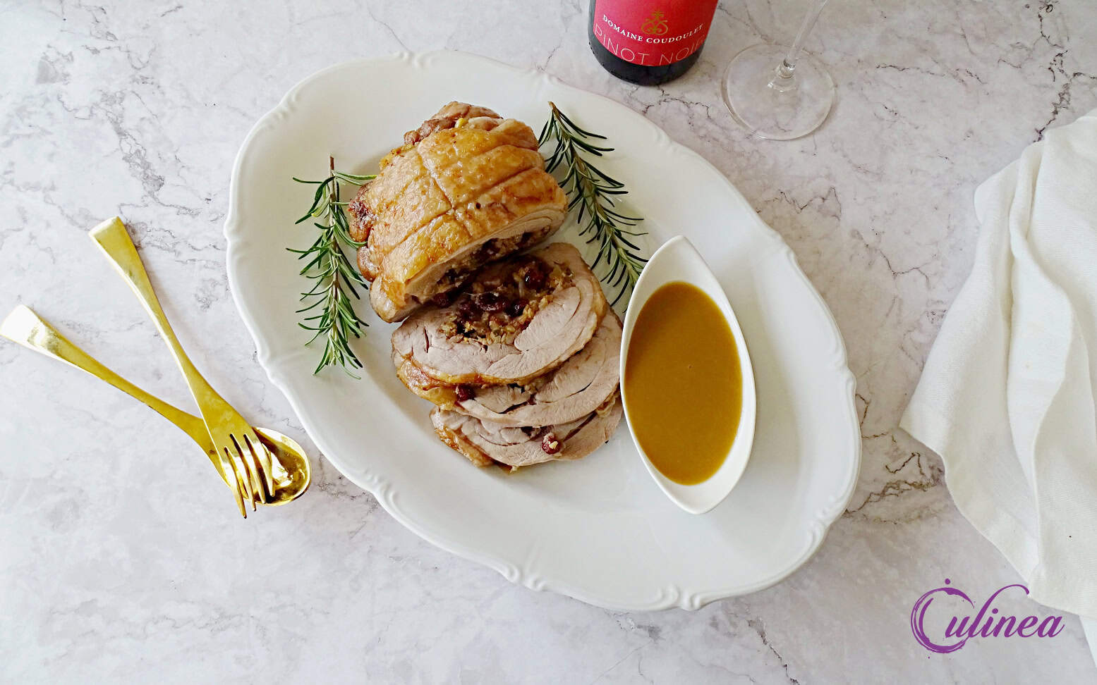 Gevulde kalkoen rollade