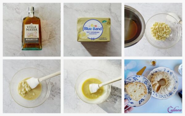 Perencake met witte chocolade Amaretto topping