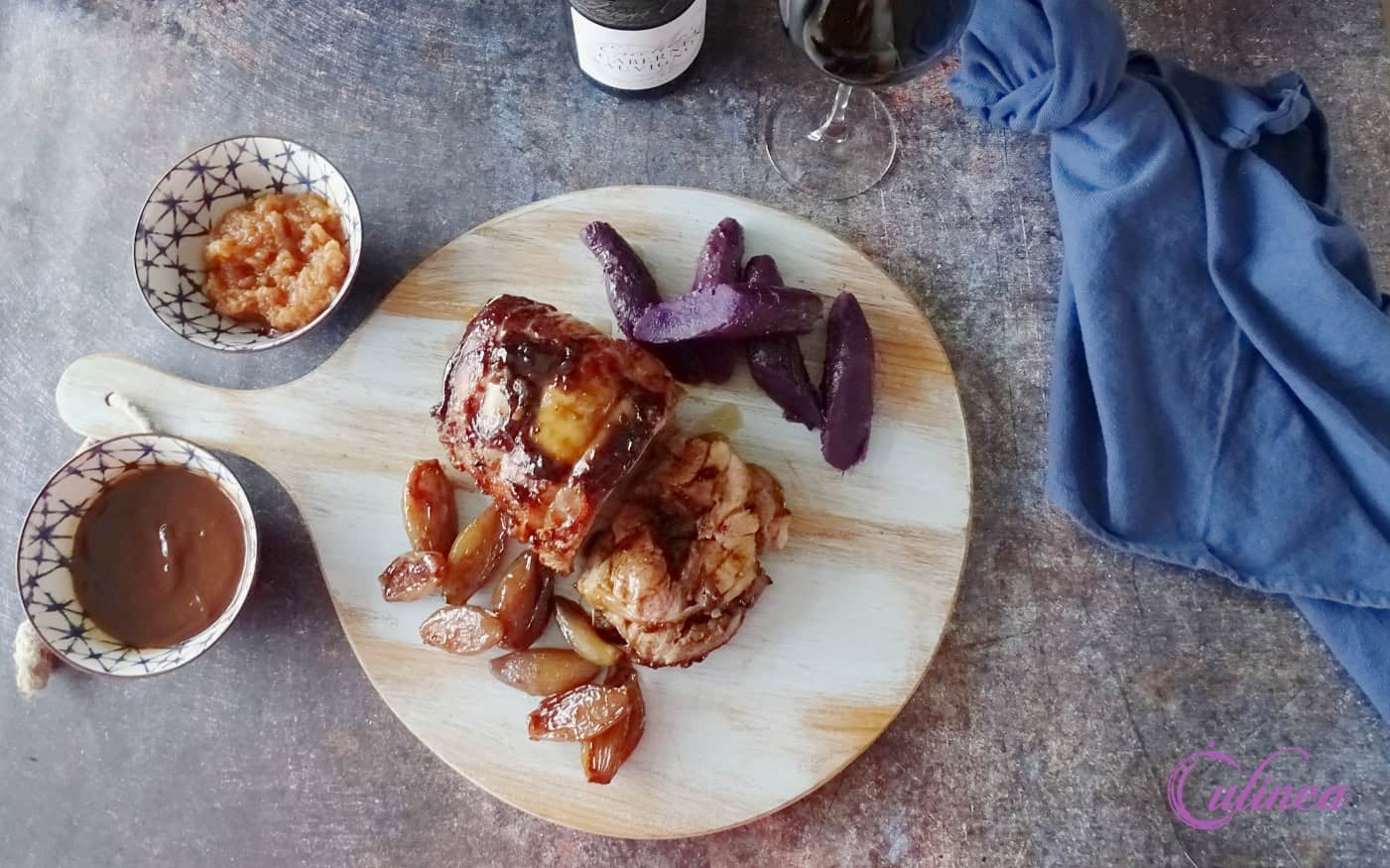 Kalkoenrollade met barbecuesaus