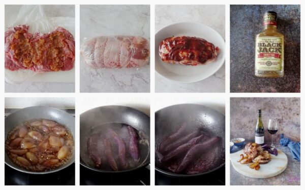 Kalkoenrollade met barbecuesaus