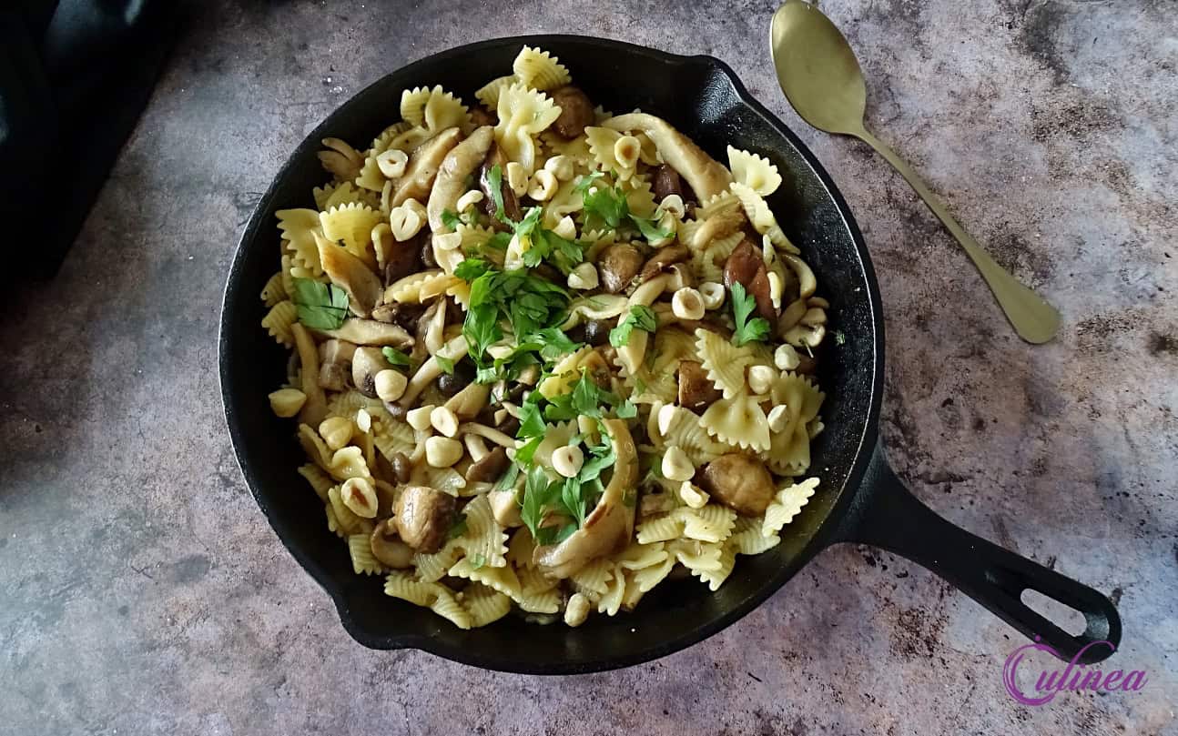 Pasta met paddenstoelen en Marsala