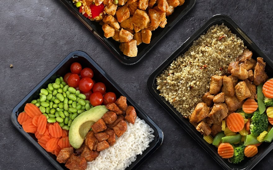 Prep meals en sport supplementen