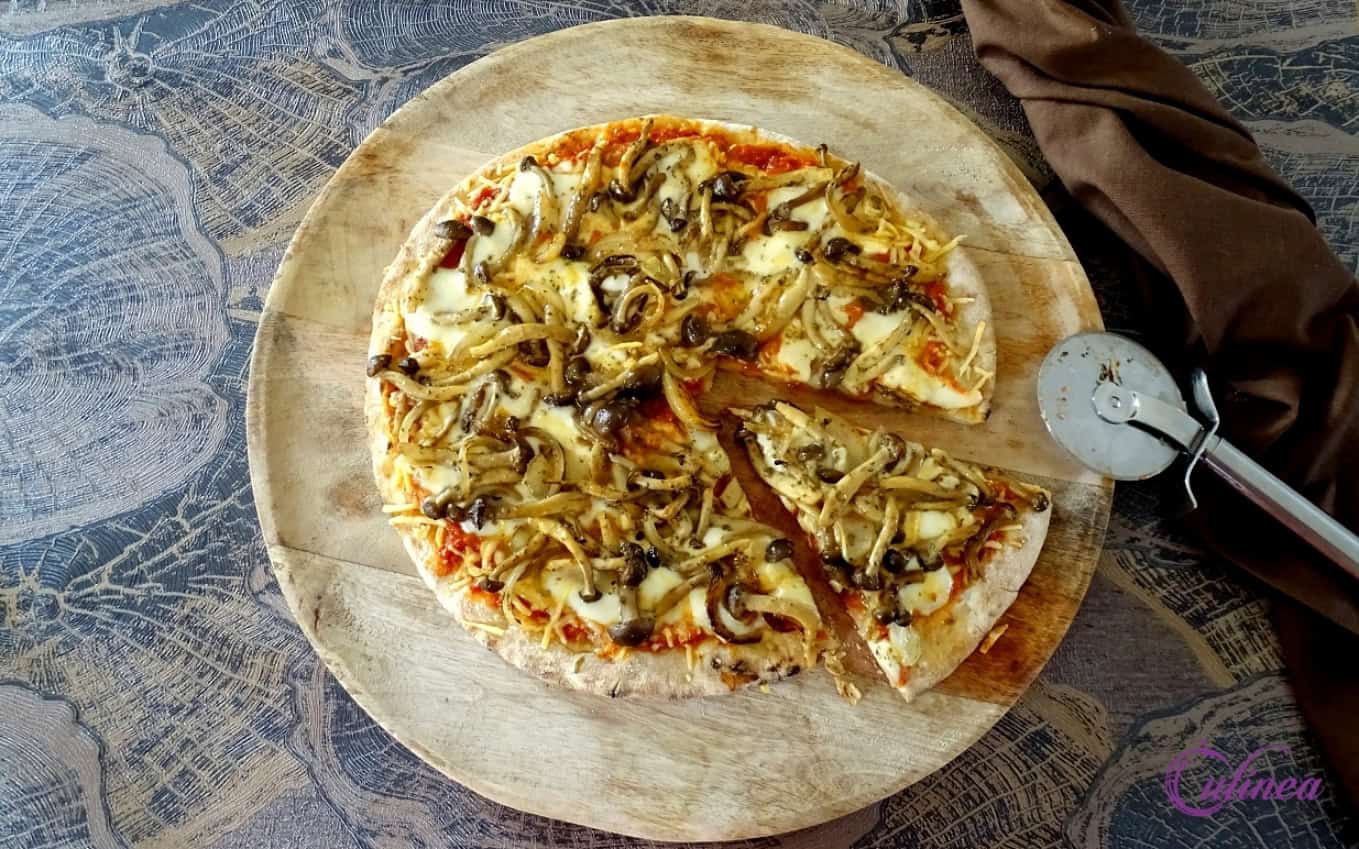 Overnight oats met butterfly pea