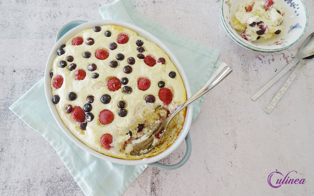 Kwarksoufflé met fruit