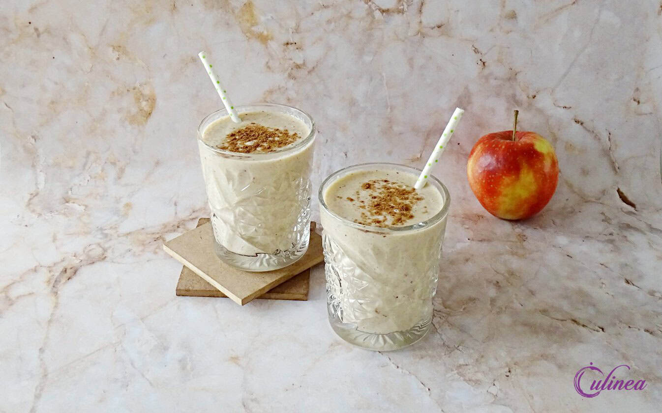 Appeltaart smoothie met havervlokken