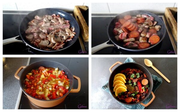 Braziliaans Zwarte Bonen Stoofgerecht Feijoada