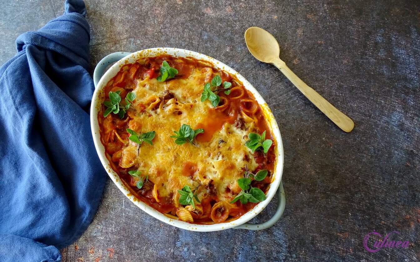 Sloppy Joe pasta uit de oven