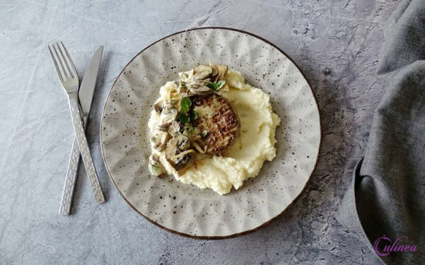 Tartaartjes met champignon mosterdsaus